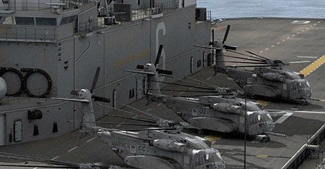 Naval transport: helicopters CH-53K